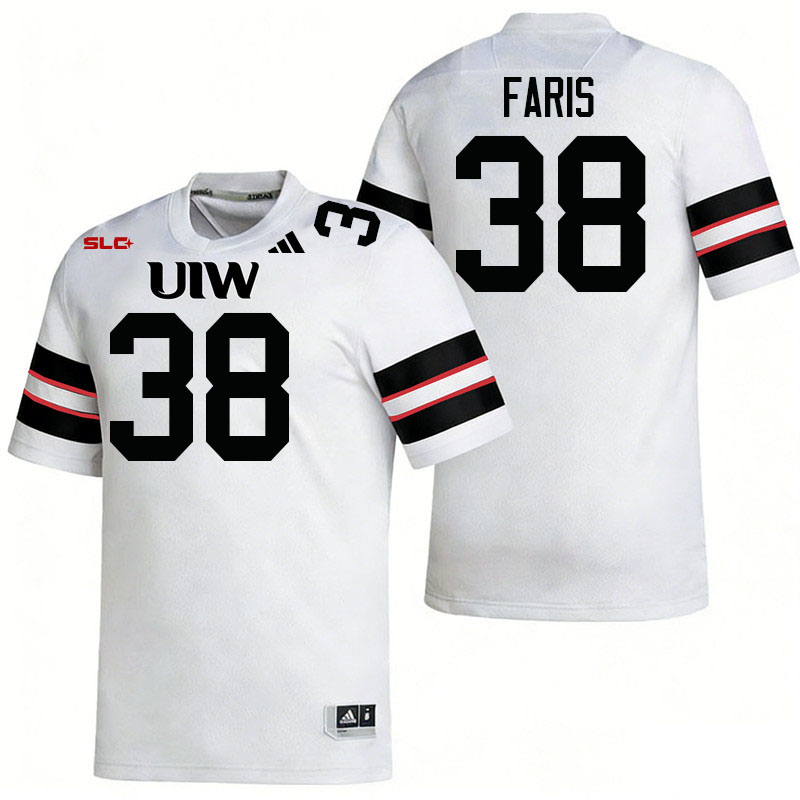 Incarnate Word Cardinals #38 Will Faris College Football Jerseys,Uniforms-White